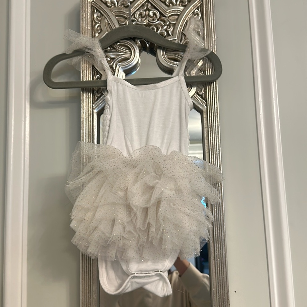 Posh peanut tulle dress 6-12 months